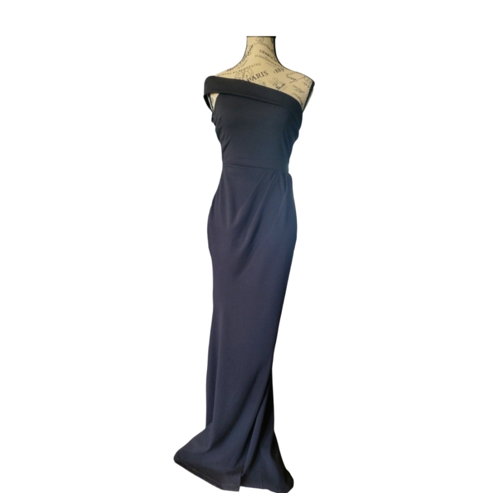 Windsor One Shoulder Black Dress